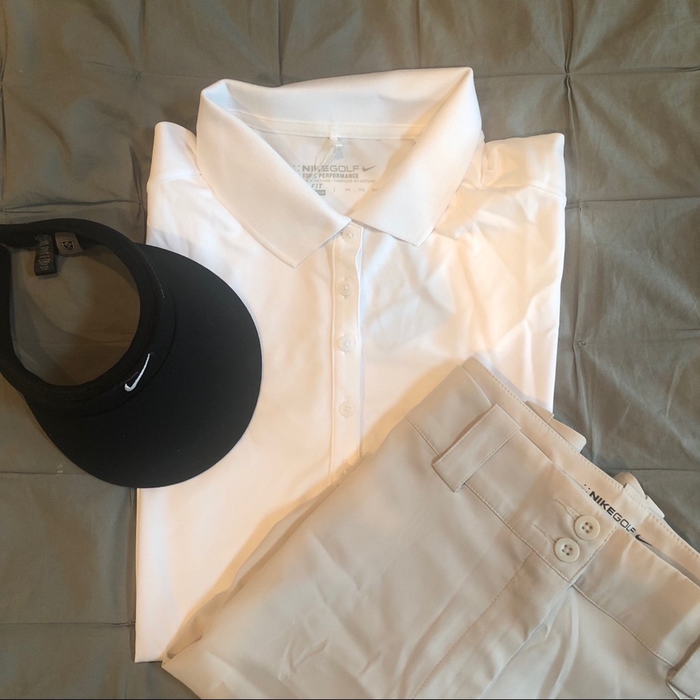 NWT Nike Golf Sleeveless White Polo 🏌️‍♀️